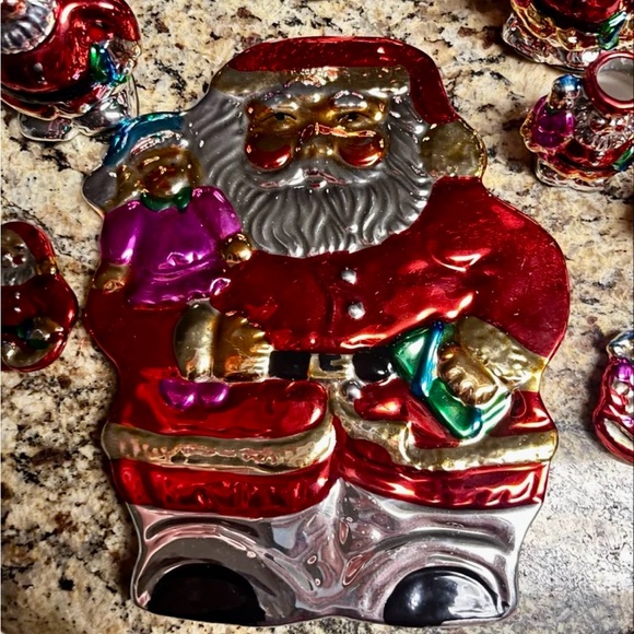Style-Eyes by Baum Bros. Mini- 10 Piece Tea Set Metallic Santa Claus (New) - Picture 3 of 12
